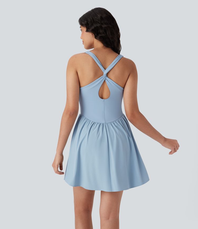 breezeful corset 2-in-1 pocket mini quick dry flowy pickleball active dress-langere lengte