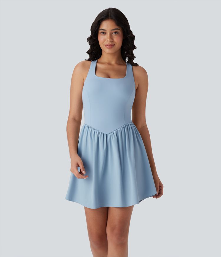breezeful corset 2-in-1 pocket mini quick dry flowy pickleball active dress-langere lengte