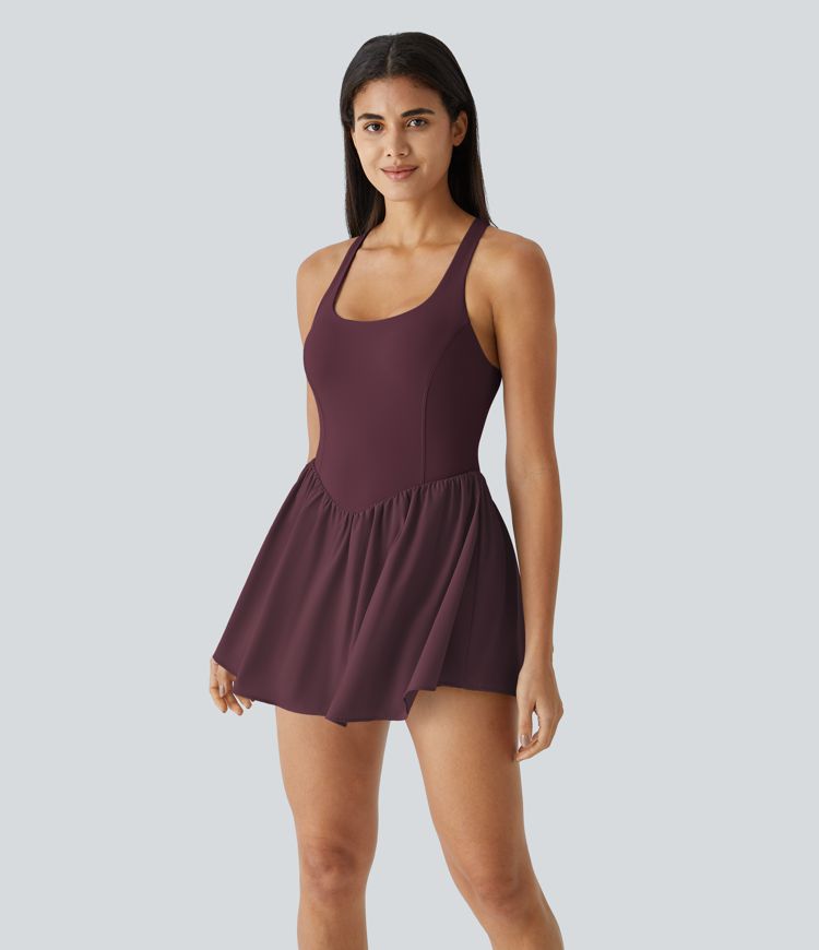 breezeful corset 2-in-1 pocket mini sneldrogende flowy pickleball active dress ac cups