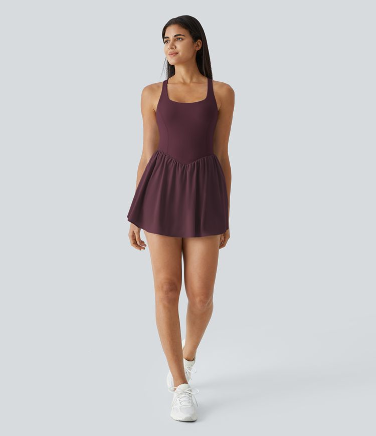 breezeful corset 2-in-1 pocket mini sneldrogende flowy pickleball active dress ac cups