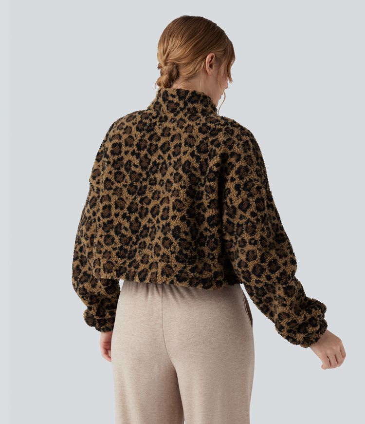 3-in-1 jas met opstaande kraag lange mouwen duimgaten en sherpa-jas met trekkoord in de zoom en zakken.